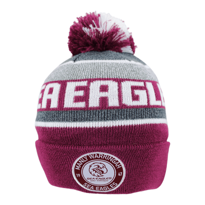 NRL Tundra Beanie - Manly Sea Eagles - Winter Hat - Adult - OSFM