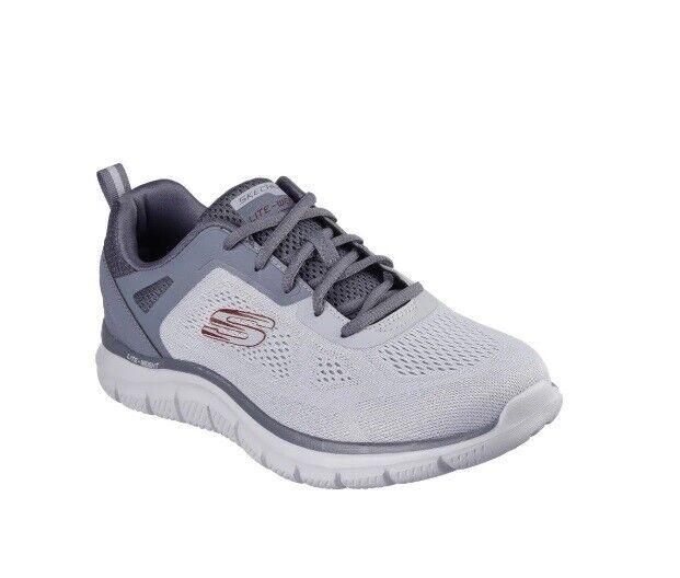 SKECHERS Track Shoe - Broader - Grey/Charcoal - Mens