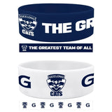 AFL Wrist Bands Set of 2 - Geelong Cats - Set of Two - Silicone Band