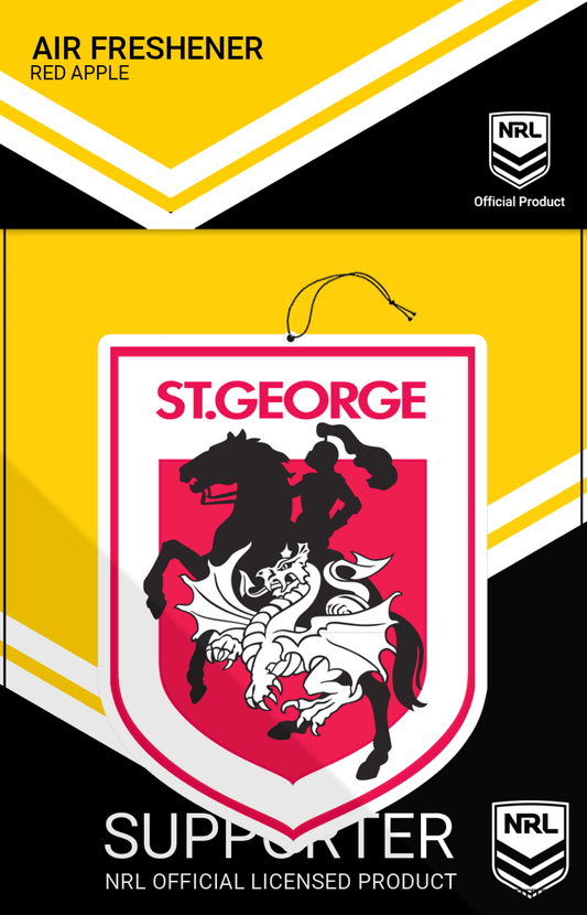 NRL Car Air Freshener - St George Dragons  - Rugby League