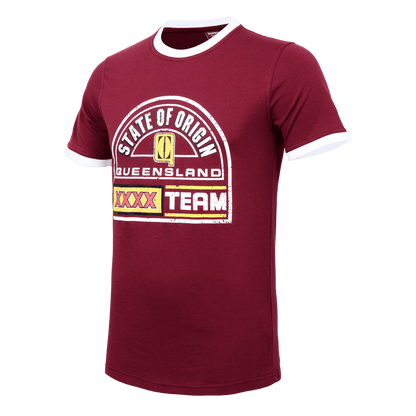 NRL Retro Heritage Tee Shirt - QLD Maroons - State of Origin - Queensland