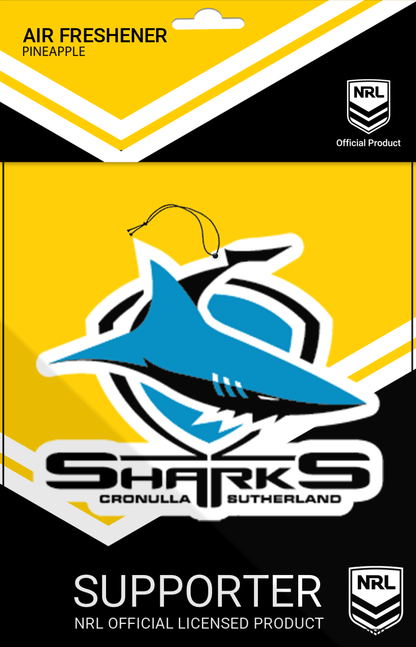 NRL Car Air Freshener - Cronulla Sharks - Rugby League