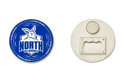 AFL Bottle Opener Magnet - North Melbourne Kangaroos - Aussie Rules