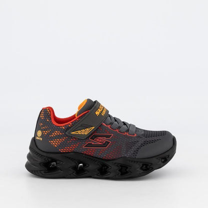 SKECHERS Vortex 2.0 Light Up - Charcoal/Multi - Shoe - Kids