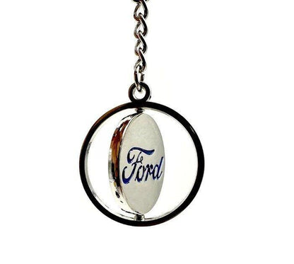 FORD Double Sided Keyring - Ford Logo - Metal Key Ring