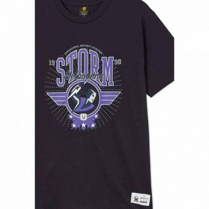 NRL Club Starburst Tee Shirt - Melbourne Storm - Adult