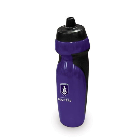 AFL Sports Drink Bottle 640ml - Fremantle Dockers - Rubber Grip