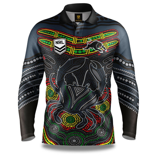 NRL 'Karumba' Fishing Shirt - Penrith Panthers - Adult - Mens - Polo