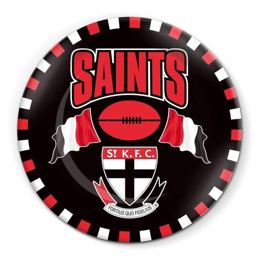 AFL Snack Plate - St Kilda Saints - 20cm diameter - Melamine - Single