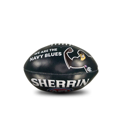 AFL Mini Supporter Sponge Football - Carlton Blues - Ball