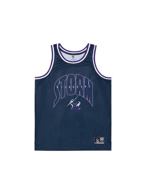 NRL Mens Basketball Singlet - Melbourne Storm - Rugby League