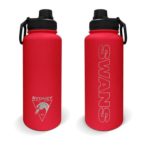 AFL Stainless Steel 960mL Drink Bottle - Sydney Swans - Double Walled