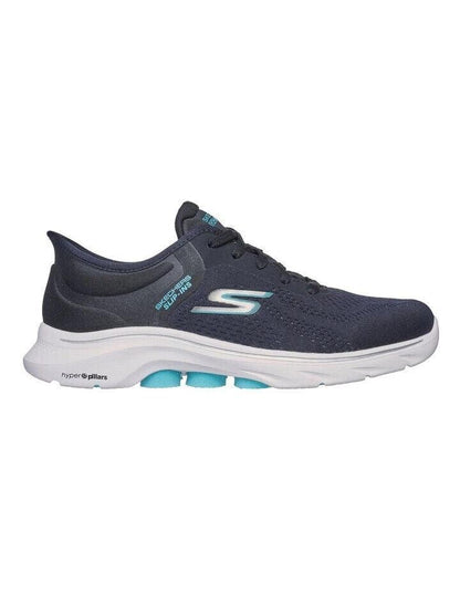 SKECHERS Go Walk 7 Slip In Shoe - Valin - Black/Aqua - Womens