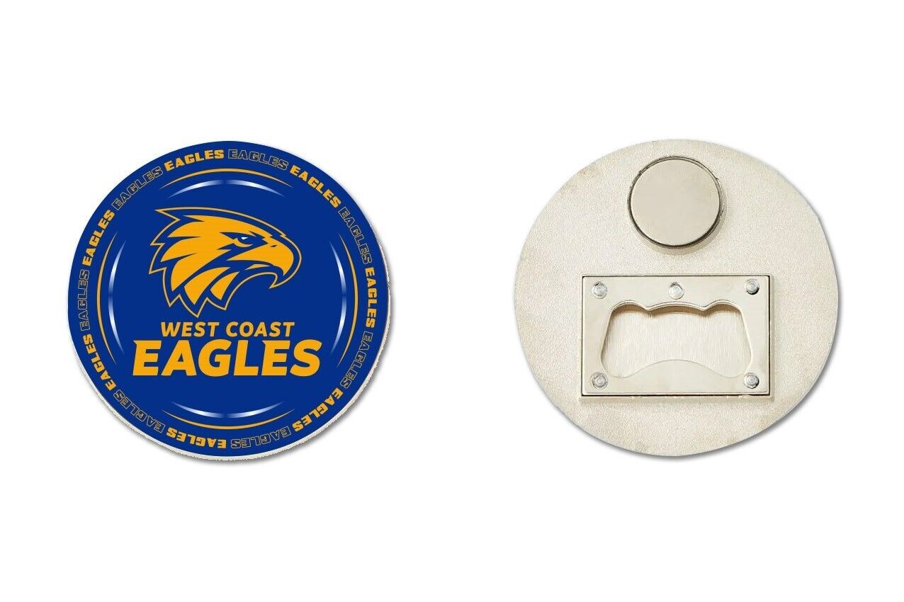 AFL Bottle Opener Magnet - West Coast Eagles - Aussie Rules