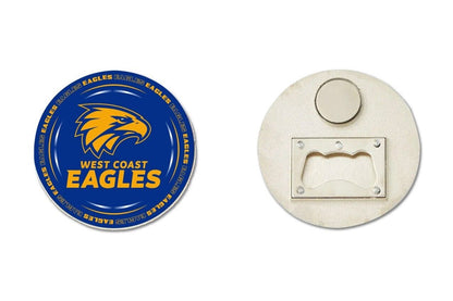 AFL Bottle Opener Magnet - West Coast Eagles - Aussie Rules