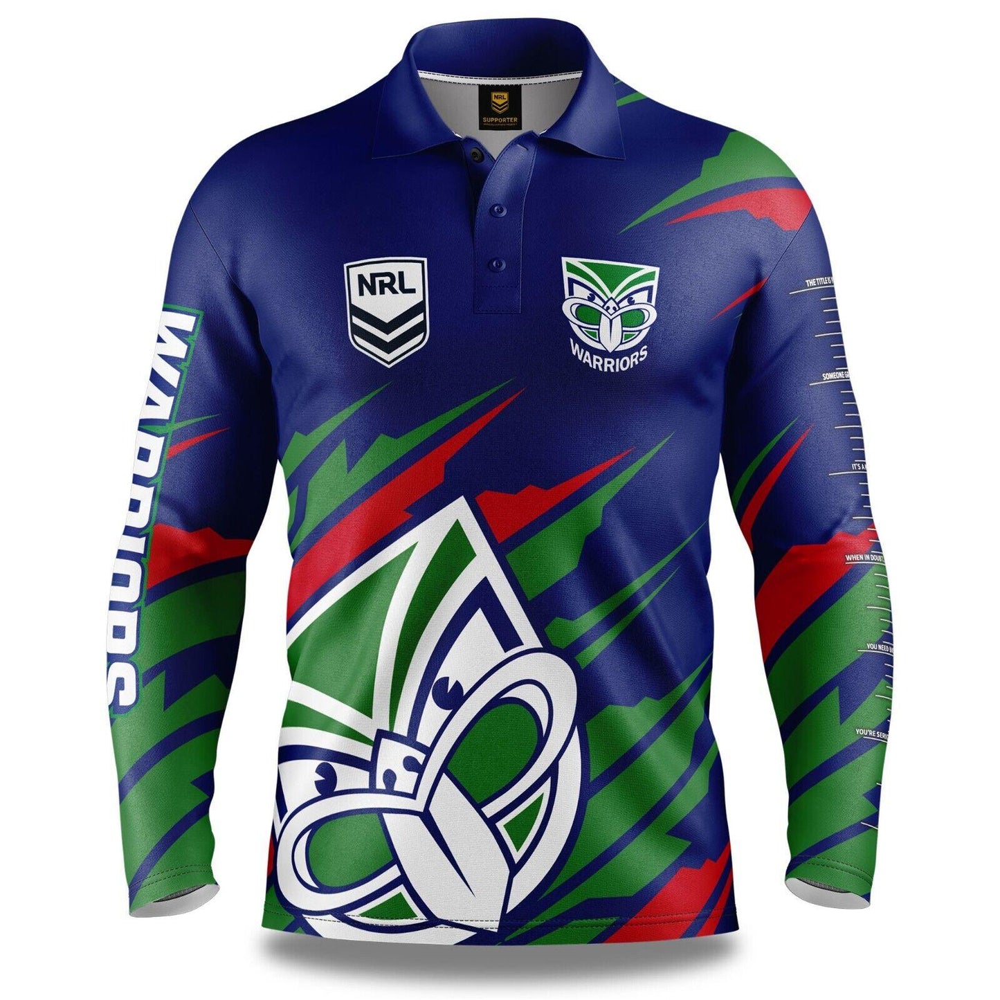 NRL 'Ignition' Fishing Shirt - New Zealand Warriors - Youth - Polo