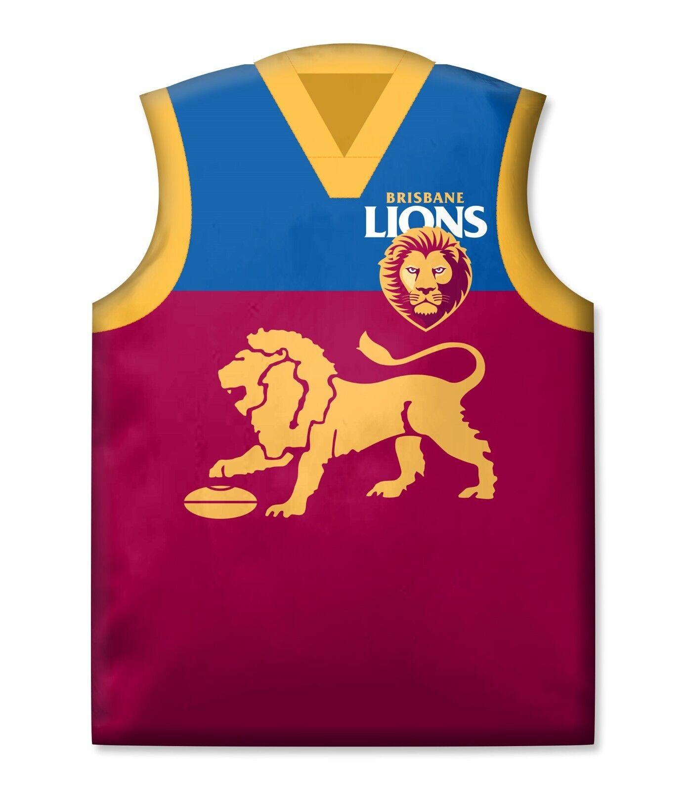 AFL Guernsey Cushion - Brisbane Lions - 321mm x 440mm Approx - Pillow Bedding