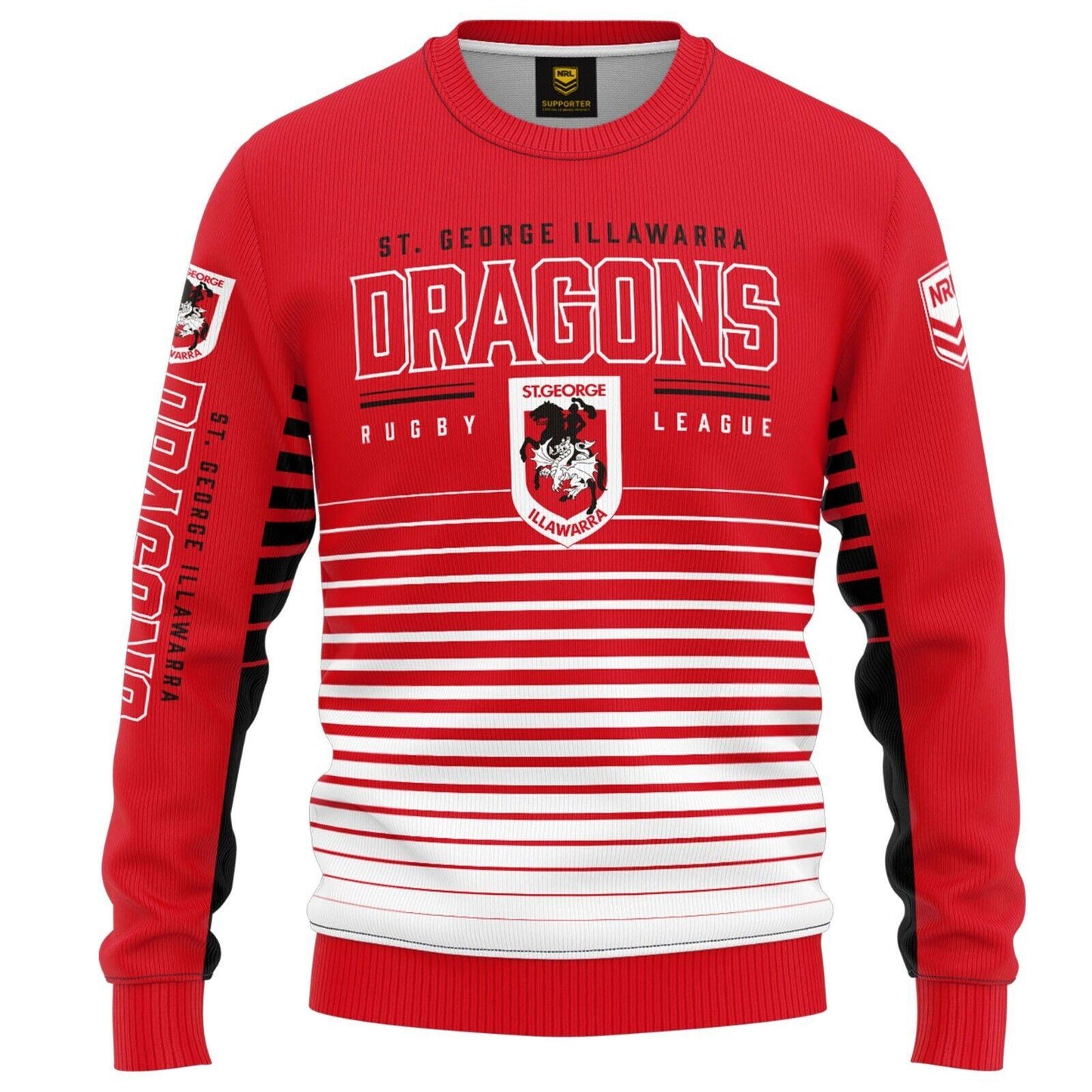 NRL Kids Game Time Pullover - St George Illawarra Dragons - Baby - Light Jumper