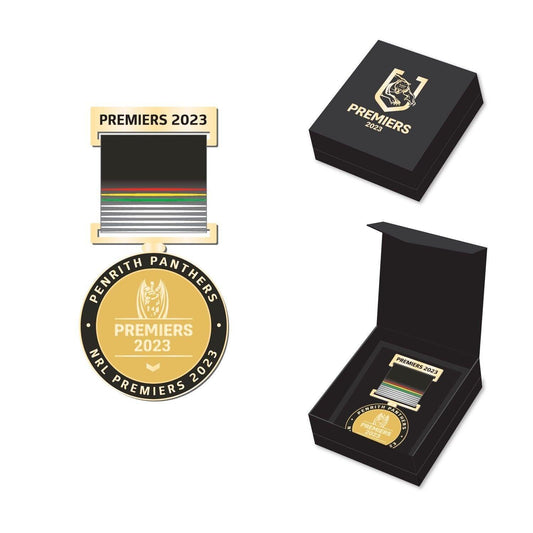 NRL 2023 MINI PREMIERS MEDAL - PENRITH PANTHERS