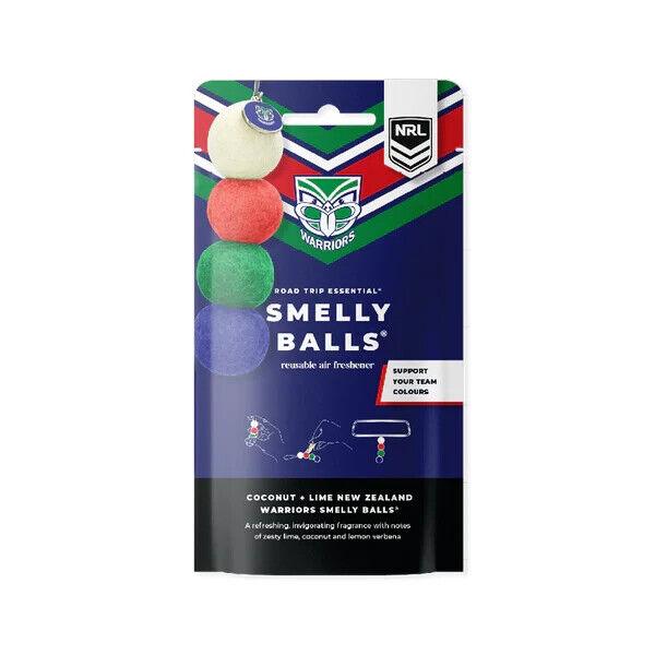 NRL Smelly Balls Set - New Zealand Warriors - Re-useable Car Air Freshener