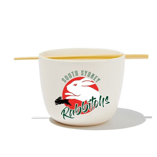 NRL Noodle Bowl with Chopsticks - South Sydney Rabbitohs - Ceramic - 490ml