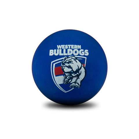 AFL Rubber High Bounce Hand Ball - Western Bulldogs - Single - 6cm