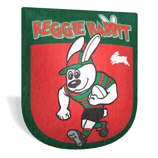 NRL Mascot Shaped Cushion - South Sydney Rabbitohs - 35cm x 40cm - Pillow