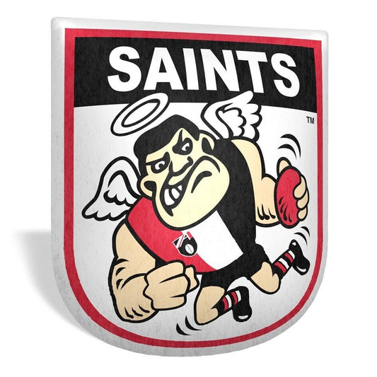 AFL Mascot Shaped Cushion - St Kilda Saints - 35cm x 40cm - Pillow