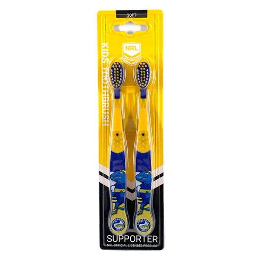 NRL Mascot Kids Toothbrush - Parramatta Eels - Soft