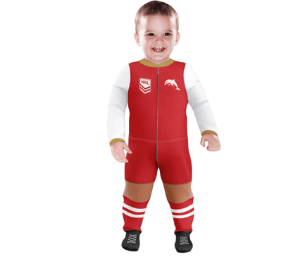 NRL Footy Suit Body Suit - Dolphins -  Baby Toddler Infant