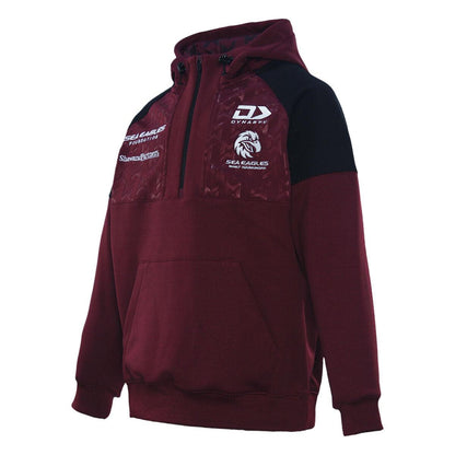 NRL 2024 1/4 Zip Hoodie - Manly Sea Eagles - Jumper - YOUTH - DYNASTY