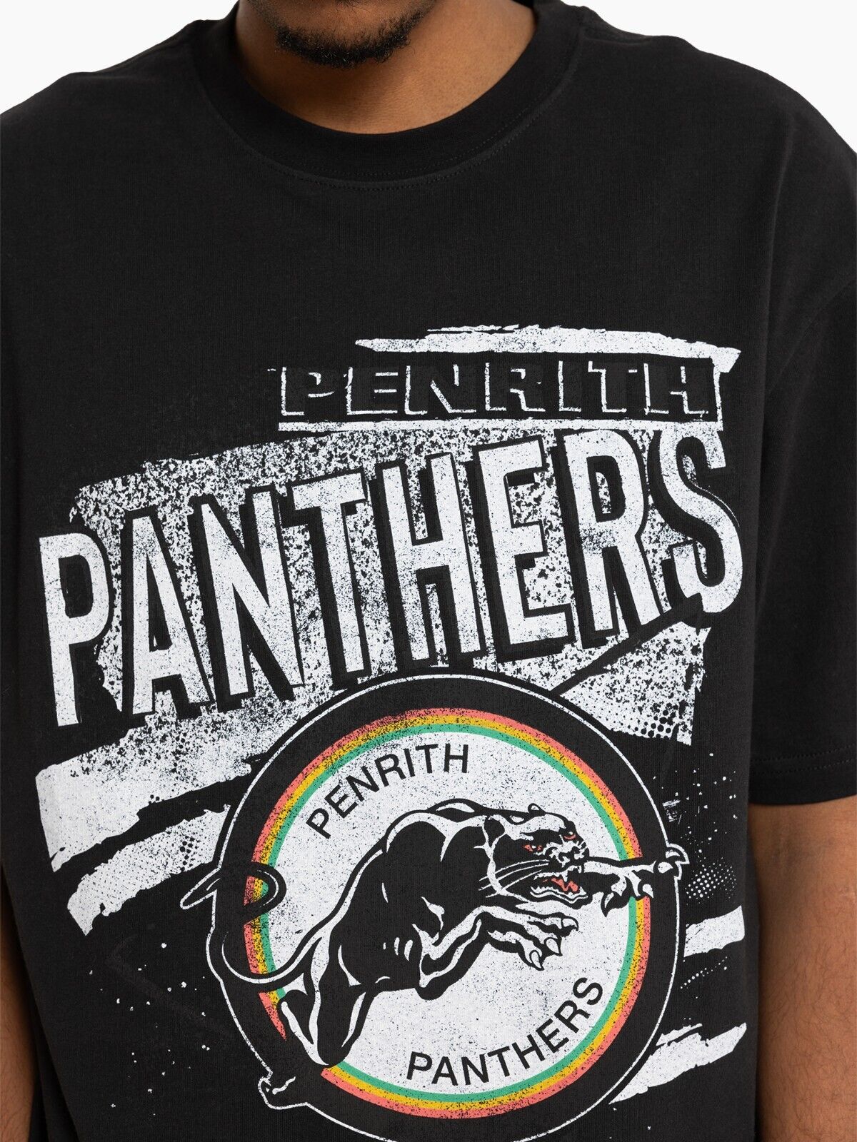 NRL Abstract Tee - Penrith Panthers - Shirt - T-Shirt - Mens - Adult