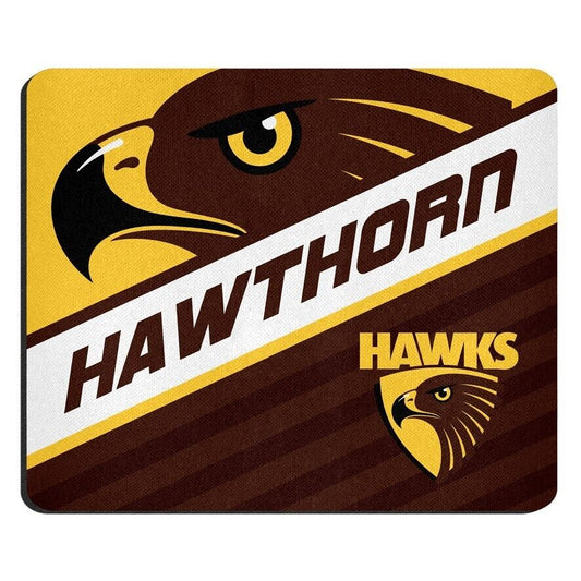 AFL Mouse Mat - Hawthorn Hawks - Mouse Pad - 22cm x 19cm