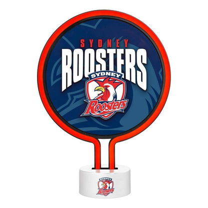 NRL Neon Light - Sydney Roosters - 30 x 21.5 x 8.5cm - Team Logo