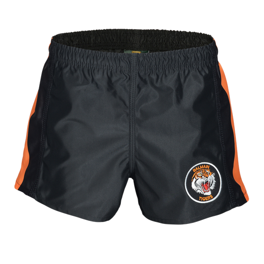 NRL RETRO Supporter Footy Shorts - Balmain Tigers - ADULT