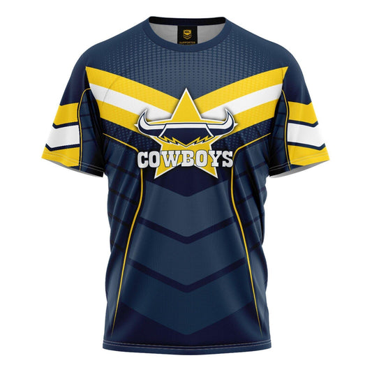 NRL Kids 'Chevron' Tee Shirt - North Queensland Cowboys - Baby Child T-Shirt