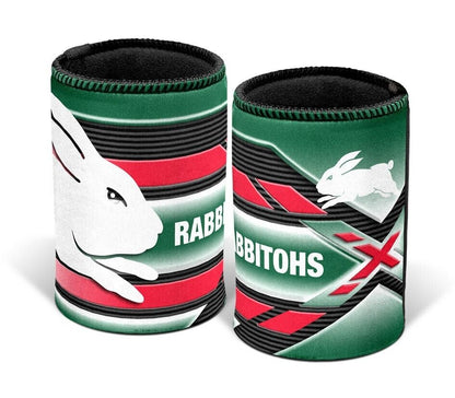 NRL Stubby Can Cooler - South Sydney Rabbitohs - Drink - Rubber Base