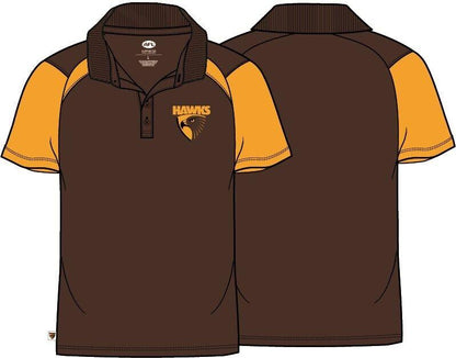 AFL Performance Polo Shirt - Hawthorn Hawks - Supporter - Adult - Mens