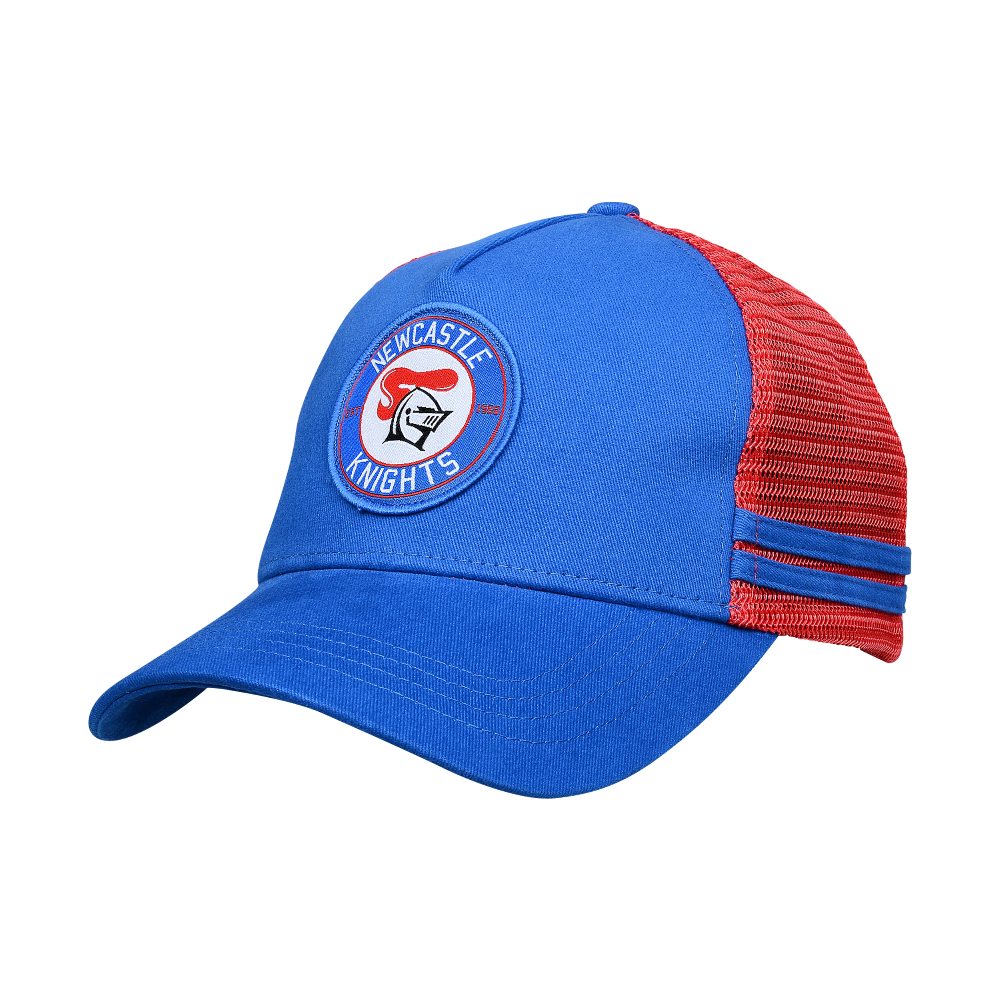 NRL Stripe Trucker Cap - Newcastle Knights - Hat - Adult - One Size