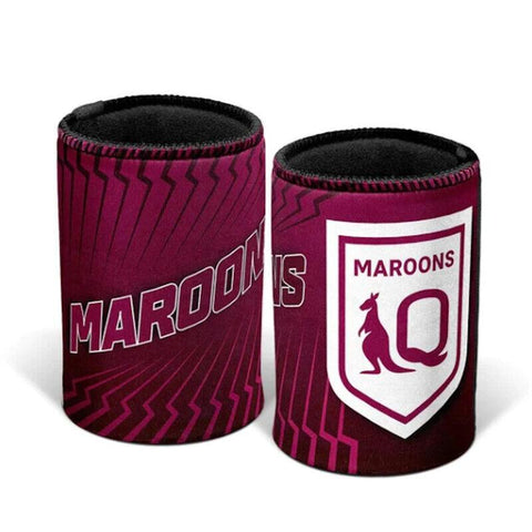 NRL Logo Stubby Can Cooler - Queensland Maroons - Drink - QLD Holder