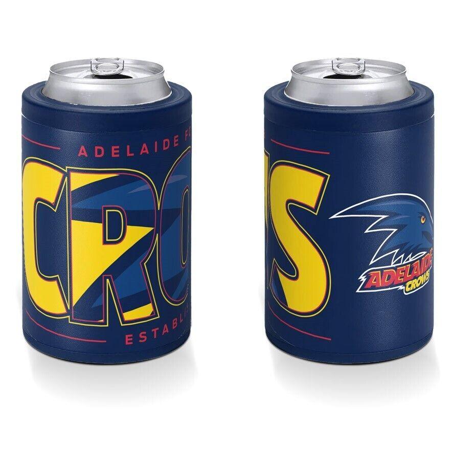 AFL Insulated Can Cooler - Adelaide Crows - Stubby Cooler - Twist Top Lid