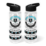 AFL Clear Tritan Drink Bottle 650ml - Port Adelaide Power - 4 Wrist Bands