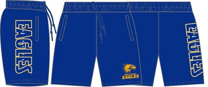 AFL Performance Shorts - West Coast Eagles - Supporter - Adult - Mens