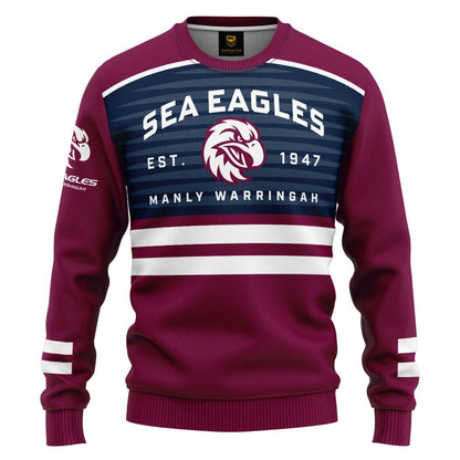 NRL Kids 'Victory' Pullover - Manly Sea Eagles - Infant Baby - Jumper