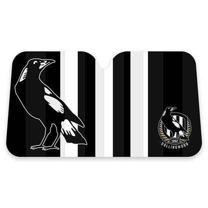 AFL Car Sunshade - Collingwood Magpies - 130cm x 70cm