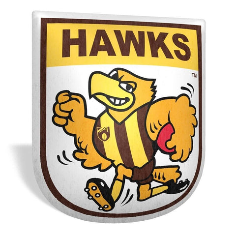 AFL Mascot Shaped Cushion - Hawthorn Hawks - 35cm x 40cm - Pillow