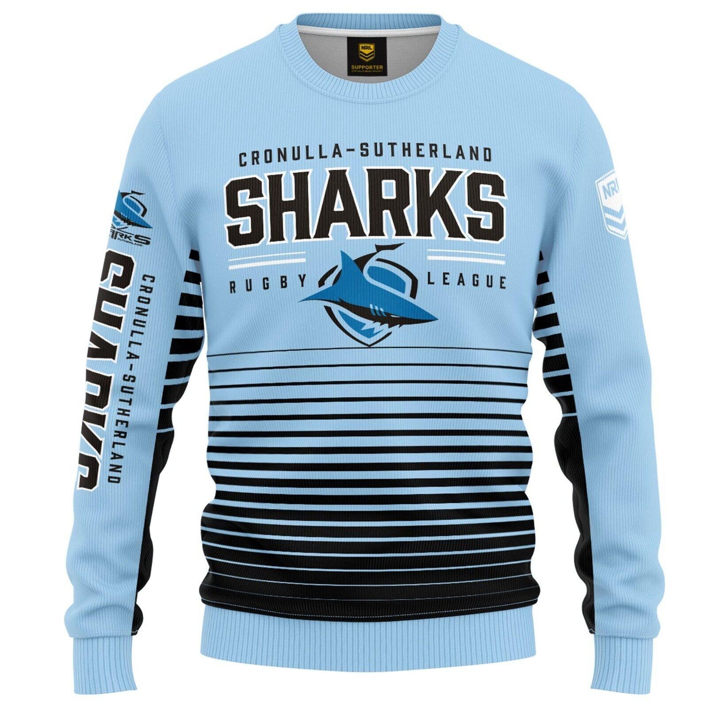 NRL Kids Game Time Pullover - Cronulla Sharks - Infant Baby - Light Jumper