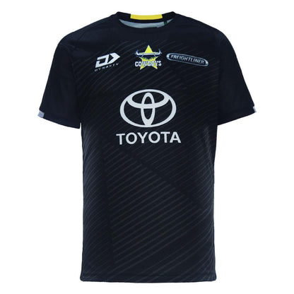 NRL 2024 ALT Training Tee - North Queensland Cowboys - Black - Adult - DYNASTY