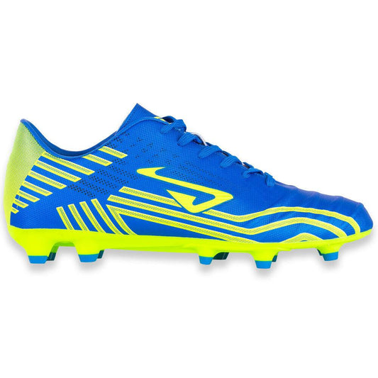 NOMIS Prodigy FG Football Boots - Royal/Fluro Lime - Shoe - Adult