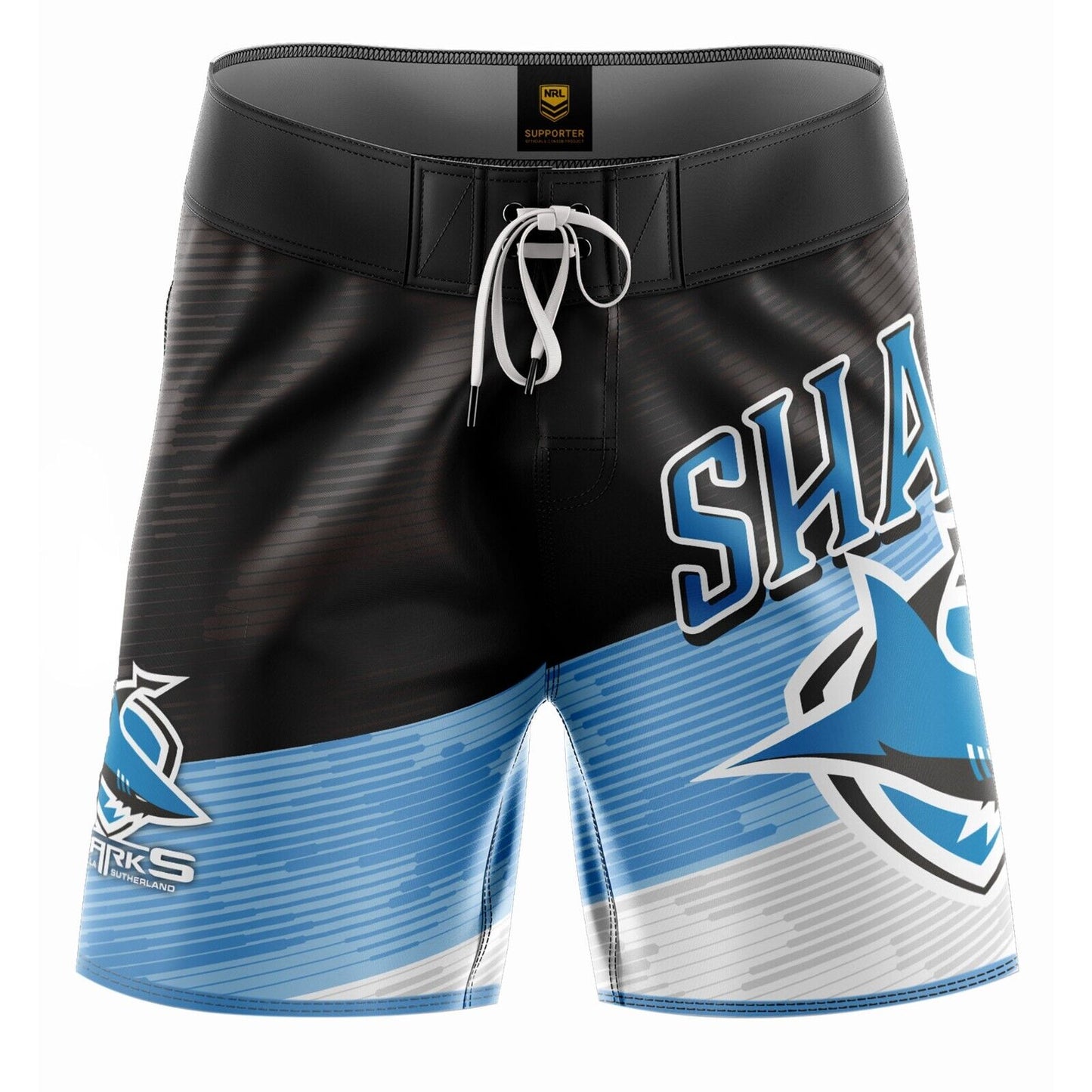 NRL Barrel Board Shorts - Cronulla Sharks - Swim - Adult